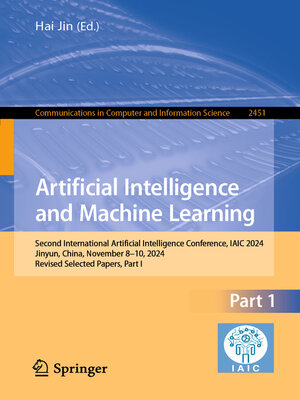 cover image of Artificial Intelligence and Machine Learning